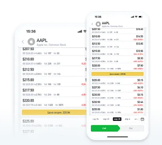 Доска опционов США в Investlink