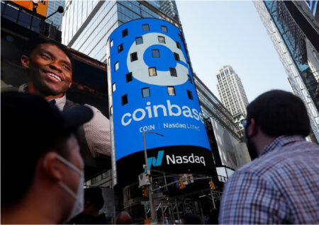 Криптокомпания Coinbase впервые в главном бенчмарке США