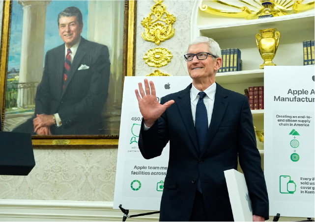 Акции Apple растут после обещания отменить «полупроводниковые» тарифы для местных производств