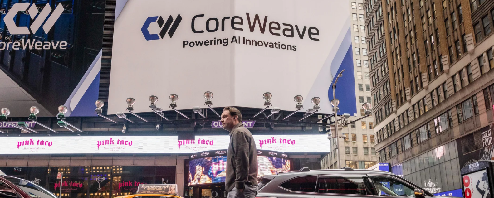 Презентация новых ИИ-инструментов подняла акции CoreWeave на 8%