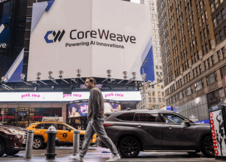 Презентация новых ИИ-инструментов подняла акции CoreWeave на 8%