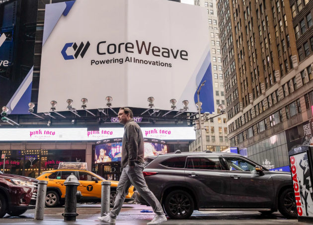 Презентация новых ИИ-инструментов подняла акции CoreWeave на 8%
