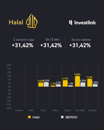 Отчет о доходности халяльной стратегии Investlink